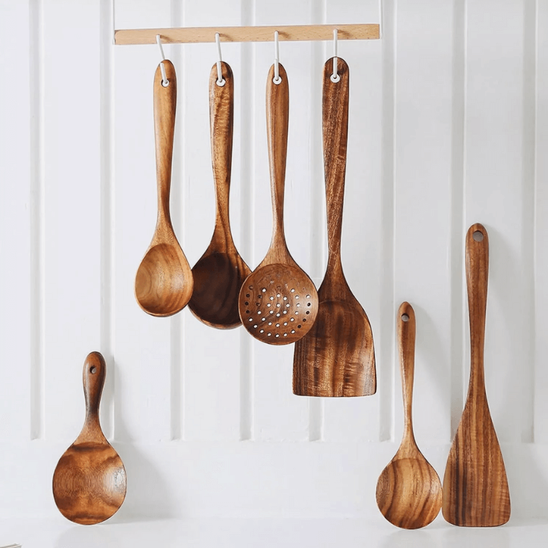 Velmora & Co. TeakWood™ Utensil Set