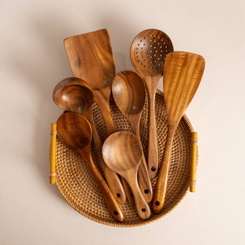 Velmora & Co. TeakWood™ Utensil Set