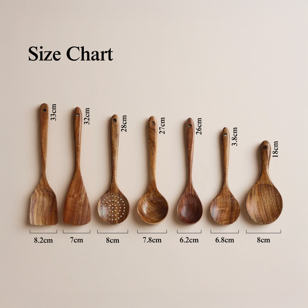 Velmora & Co. TeakWood™ Utensil Set