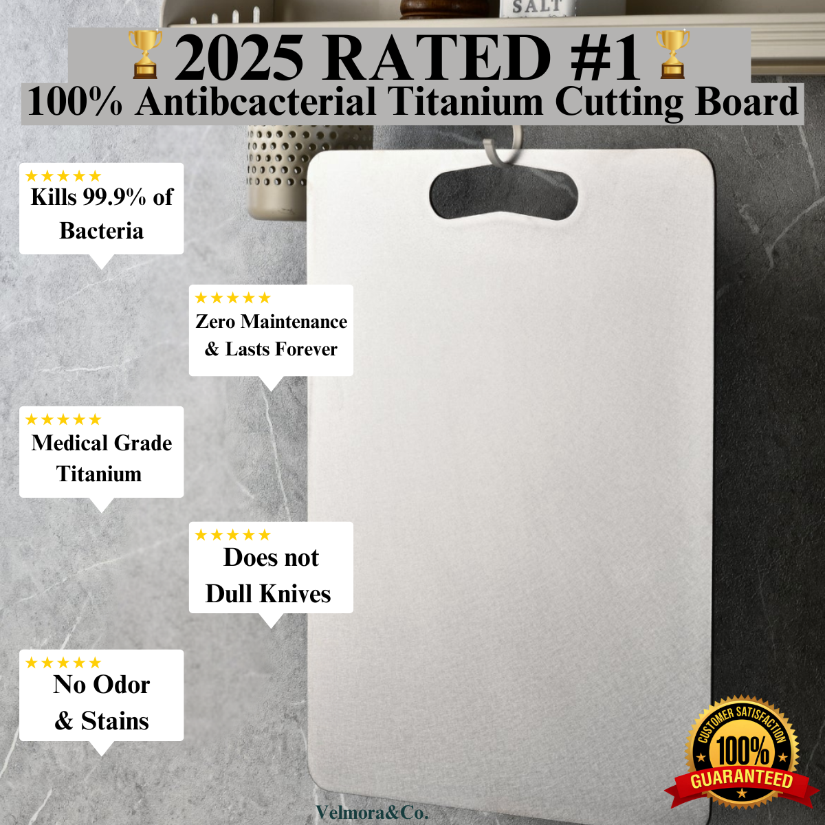 TitanEdge™ 100% Pure Titanium Cutting Board